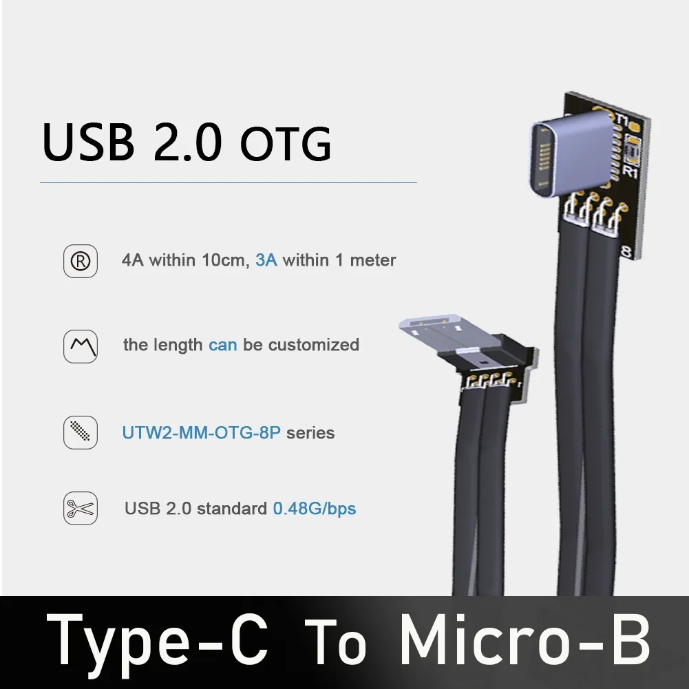 T-W Type-C USB 2.0 Micro B Extension Ribbon Cable Fold 90 FPV OTG Slim Flat Soft FPC Charge Brushless Handheld Gimbal Monitor 
T-W Type-C USB 2.0 Micro B Extension Ribbon Cable Fold 90 FPV OTG Slim Flat Soft FPC Charge Brushless Handheld Gimbal Monitor