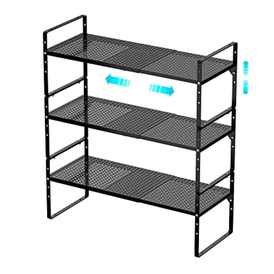 Large Expandable Cabinet Storage Shelf, Adjustable Height Steel Metal Kitchen Counter Organizers Shelves Spice Rack for Kitchen
Large Expandable Cabinet Storage Shelf, Adjustable Height Steel Metal Kitchen Counter Organizers Shelves Spice Rack for Kitchen
