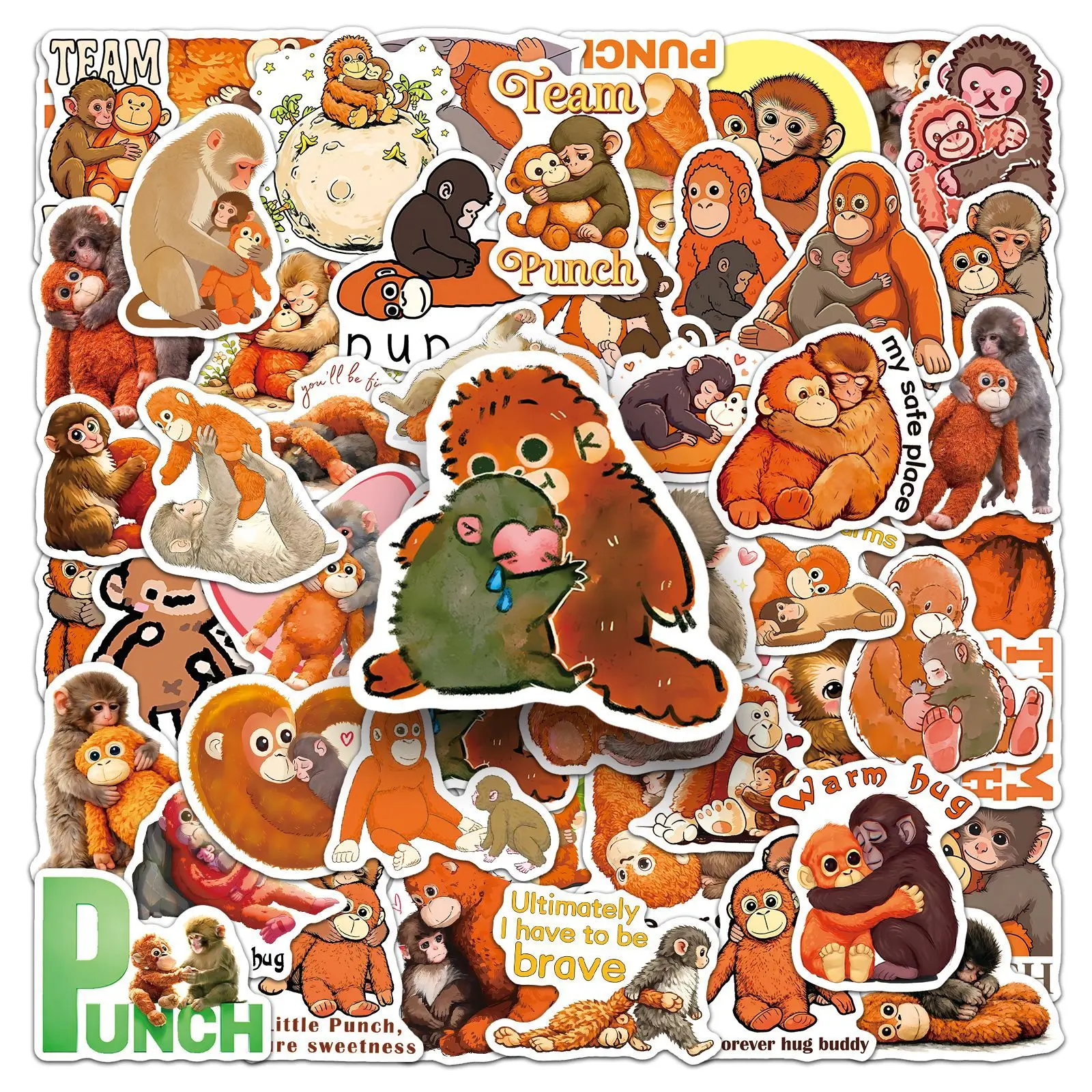 50PCS Waterproof Monkey Family Stickers Cute Monkey Hug Wildlife Decals for Water Bottles Scrapbooking Laptop DIY Decor
50PCS Waterproof Monkey Family Stickers Cute Monkey Hug Wildlife Decals for Water Bottles Scrapbooking Laptop DIY Decor