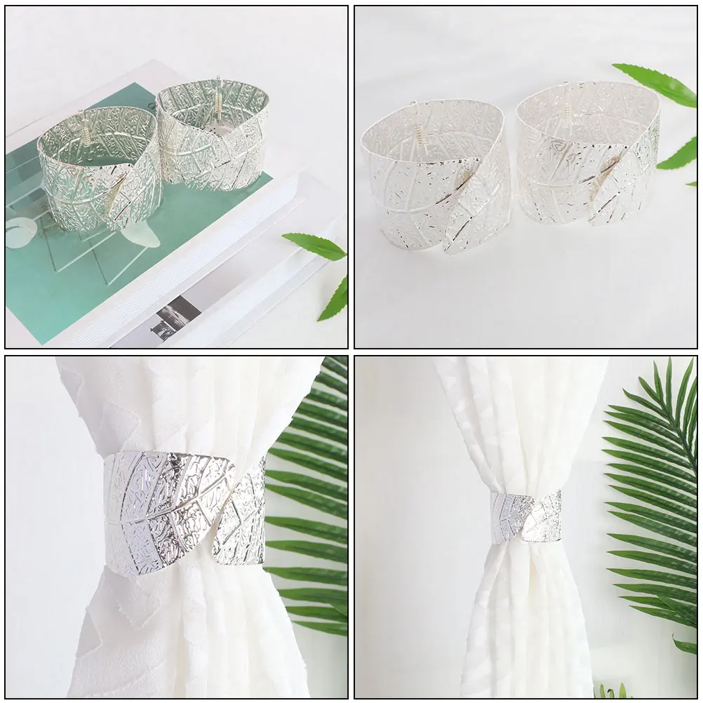 2 Pcs Curtain Buckle Fastener Elegant Alloy Tiebacks Decorative Leaf Chic Simple Premium Home Store Hotel Restaurant
2 Pcs Curtain Buckle Fastener Elegant Alloy Tiebacks Decorative Leaf Chic Simple Premium Home Store Hotel Restaurant