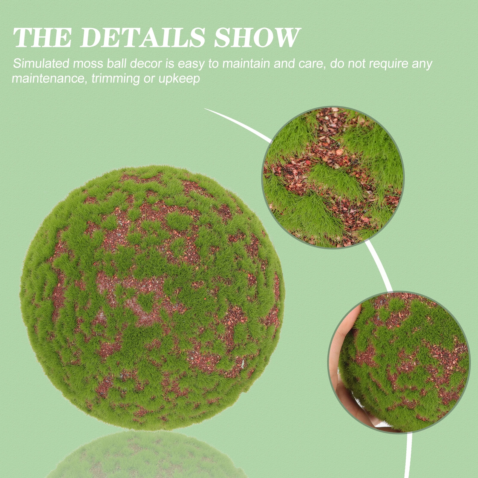 Simulated Moss Ball Decorative Artificial Garden Adornments DIY L Craft Modern Wall Outdoor Party Floral Arrangement Moss
Simulated Moss Ball Decorative Artificial Garden Adornments DIY L Craft Modern Wall Outdoor Party Floral Arrangement Moss