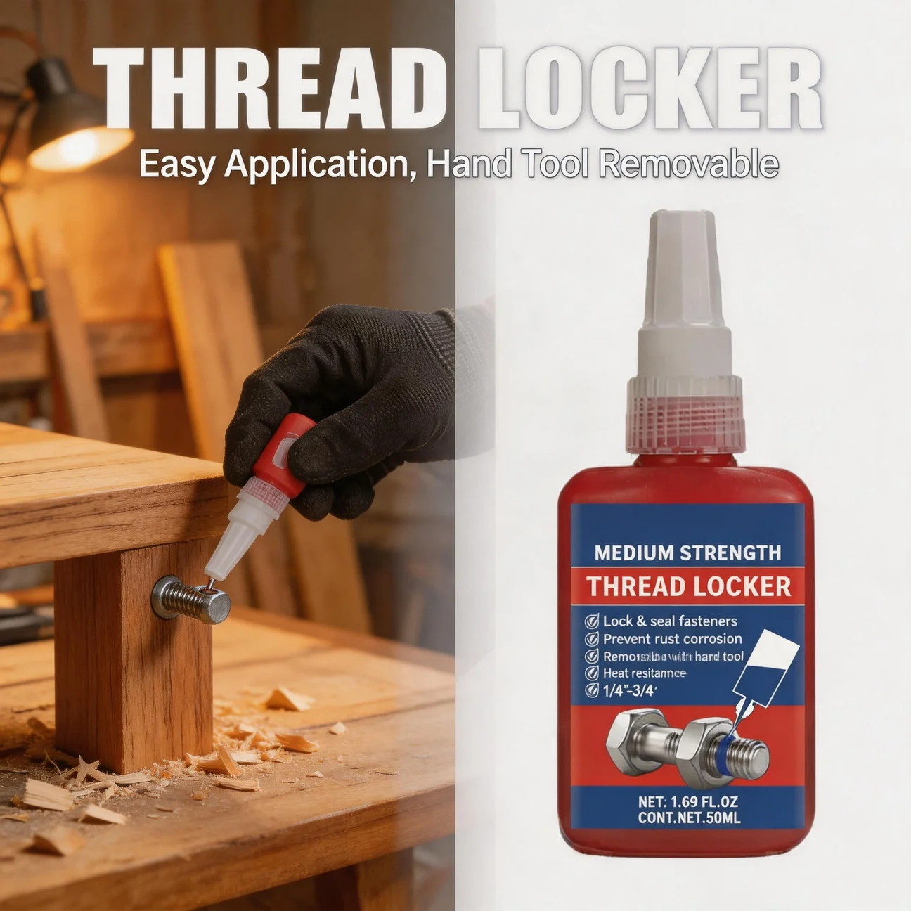 243 Screw Lock Threadlocker Thread Locking Agent Screw Glue Anaerobic Glue Anti-loose Universal Thread Sealants Fixing Adhesive
243 Screw Lock Threadlocker Thread Locking Agent Screw Glue Anaerobic Glue Anti-loose Universal Thread Sealants Fixing Adhesive