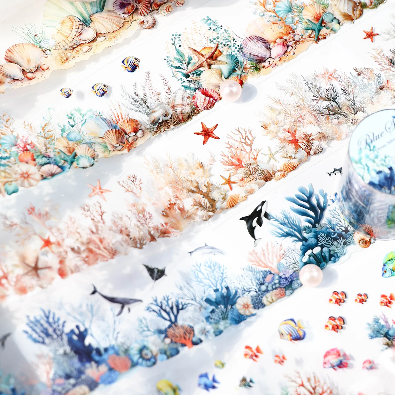JIANWU 45mm*200cm Ocean Adventure Series Vintage Sea Landscaping PET Tape Creative DIY Journal Material Collage Stationery
JIANWU 45mm*200cm Ocean Adventure Series Vintage Sea Landscaping PET Tape Creative DIY Journal Material Collage Stationery