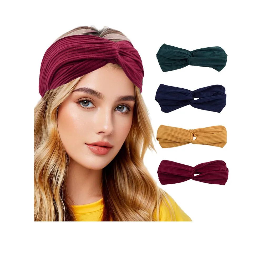4Pcs 4 Colors Polyester Elastic Headbands Hair Accessories for Women Girls Mixed Color 52x235mm 1pc/color
4Pcs 4 Colors Polyester Elastic Headbands Hair Accessories for Women Girls Mixed Color 52x235mm 1pc/color