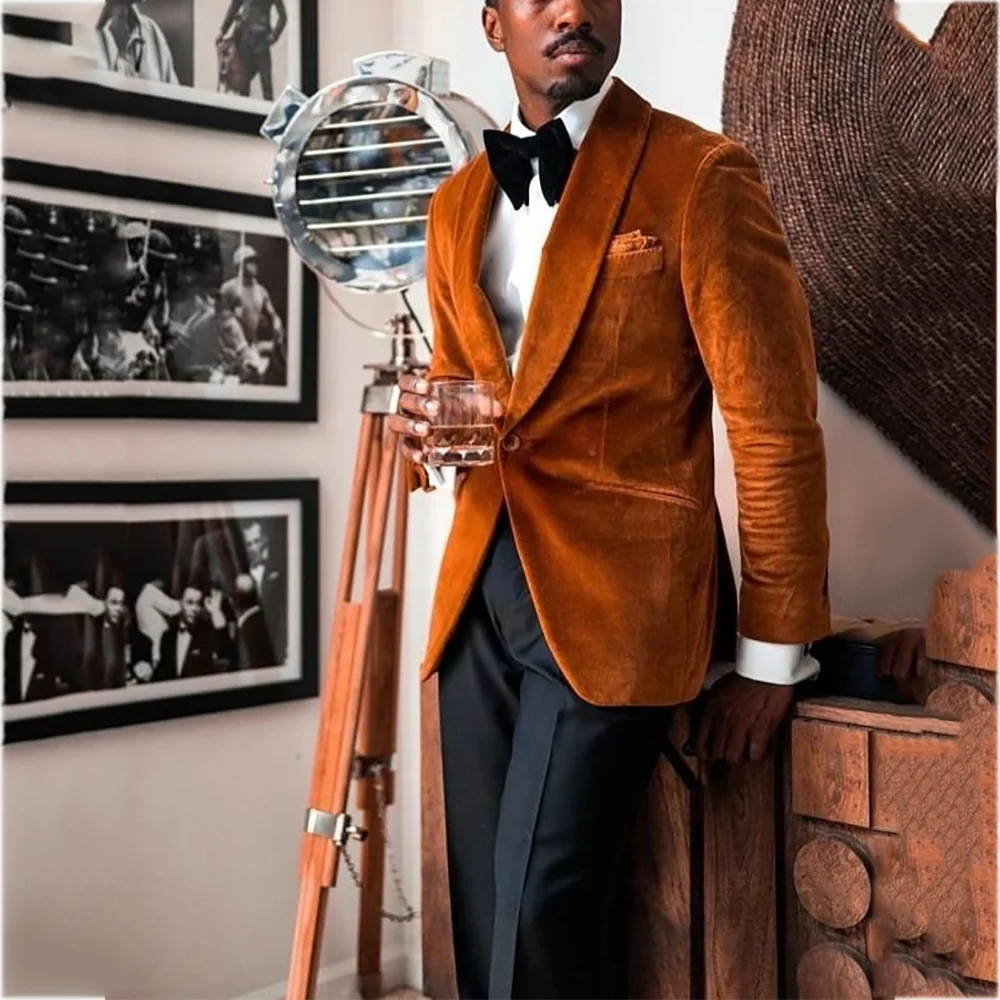 High Quality Velvet Suit Jacket Chic One Button Shawl Lapel Formal Male Clothing Two Piece Business Party Prom Casual Outfit
High Quality Velvet Suit Jacket Chic One Button Shawl Lapel Formal Male Clothing Two Piece Business Party Prom Casual Outfit