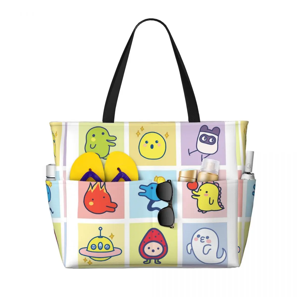 Tamagotchi Character Collage Beach Tote Bag Sport Gym Yoga Duffle Large Tote Bag Women Travel Bag Fitness bag
Tamagotchi Character Collage Beach Tote Bag Sport Gym Yoga Duffle Large Tote Bag Women Travel Bag Fitness bag