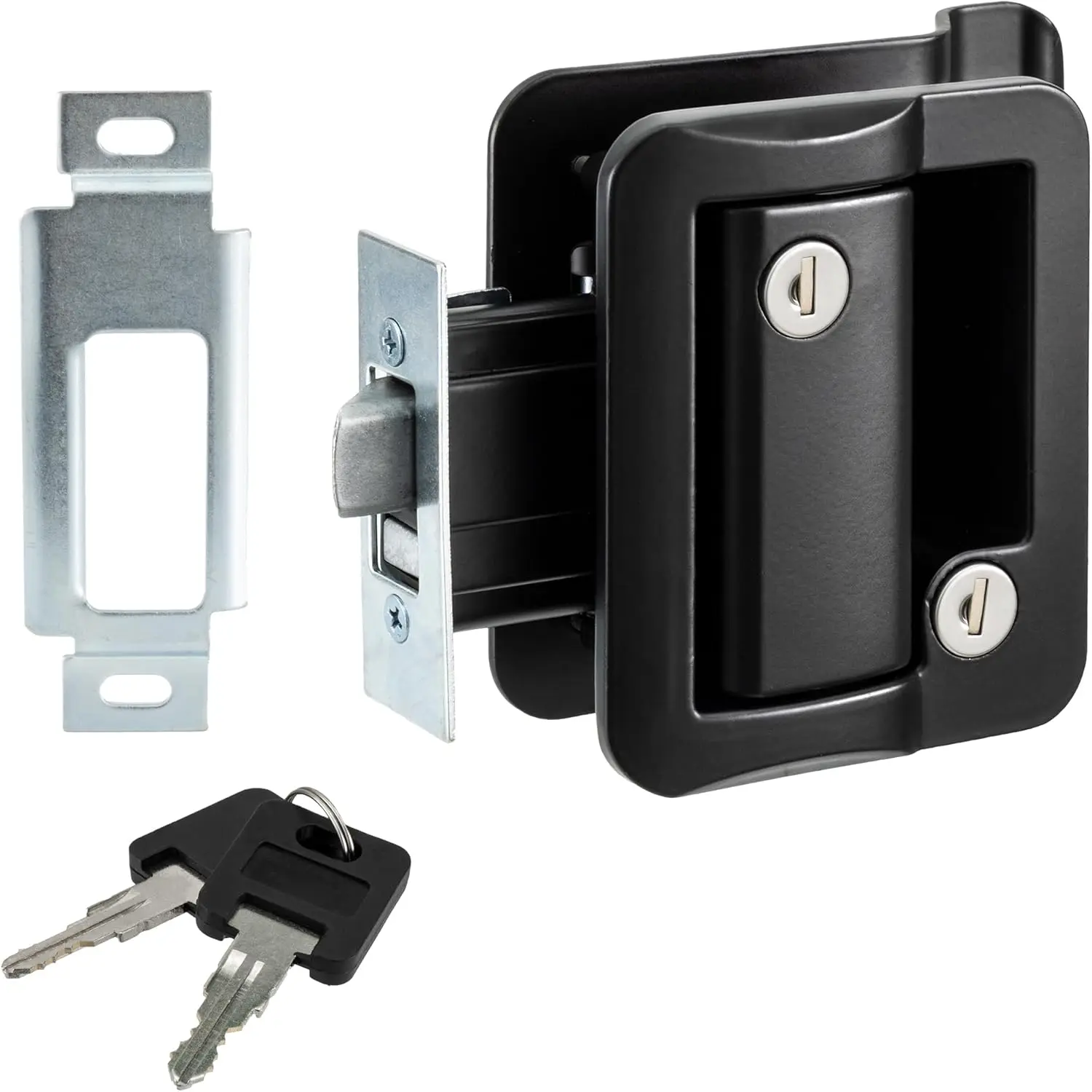 NEW BLACK RV CAMPER TRAILER MOTORHOME PADDLE ENTRY DOOR LOCK LATCH HANDLE DEADBOLT
NEW BLACK RV CAMPER TRAILER MOTORHOME PADDLE ENTRY DOOR LOCK LATCH HANDLE DEADBOLT