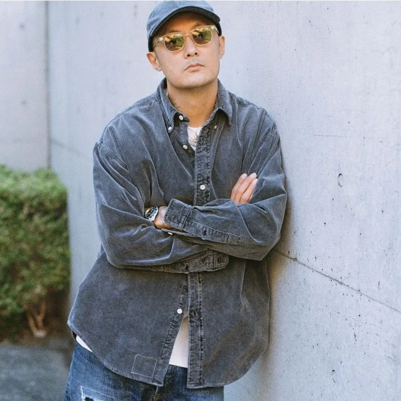 Ретро-рубашка из вельвета с длинным рукавом, дизайн от Mdns и Nh, свободный крой, молодежный стиль, осенняя одежда
Ретро-рубашка из вельвета с длинным рукавом, дизайн от Mdns и Nh, свободный крой, молодежный стиль, осенняя одежда