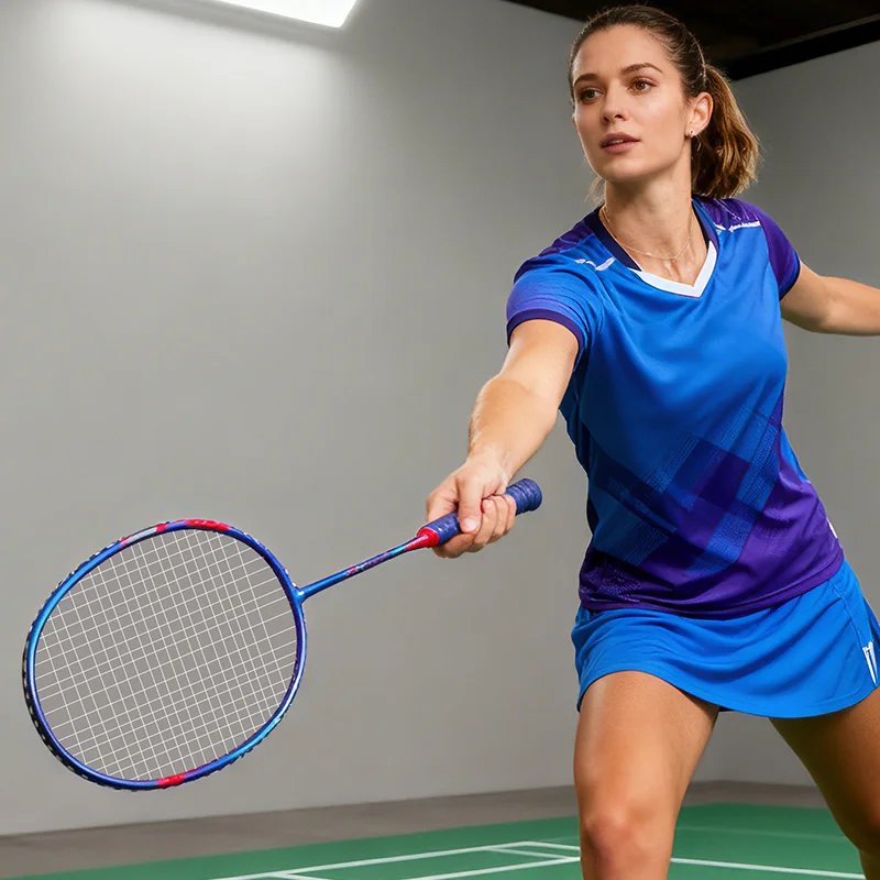 2026 new Carbon fiber badminton racket woman Purple 5u G5 28 lbs high elasticity customization white
2026 new Carbon fiber badminton racket woman Purple 5u G5 28 lbs high elasticity customization white