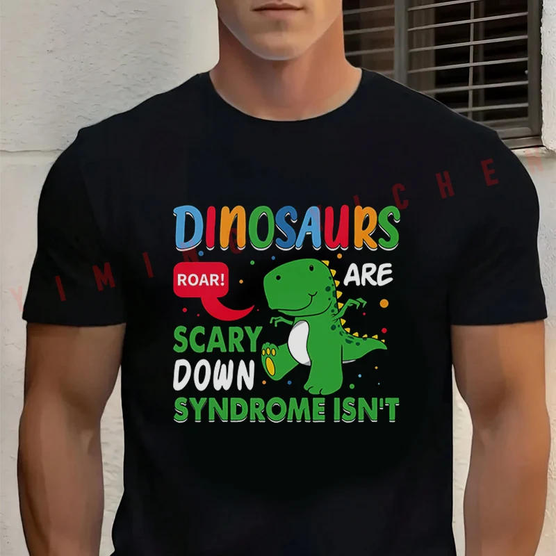 Men's Summer Cotton T-shirt Dinosaurs Are Scary Down Syndrome Isn't Motorcycle Tee Casual Short-sleeve Motorbike Cycling Top
Men's Summer Cotton T-shirt Dinosaurs Are Scary Down Syndrome Isn't Motorcycle Tee Casual Short-sleeve Motorbike Cycling Top
