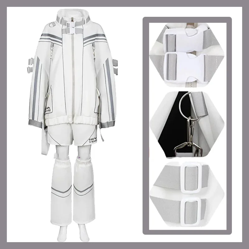 Japanese Cyber Cosplay Coat White Sportweight Outdoor Jackets Punk Uniform Suit Anime Party Role Play Outfit for Woman Girlcool!
Japanese Cyber Cosplay Coat White Sportweight Outdoor Jackets Punk Uniform Suit Anime Party Role Play Outfit for Woman Girlcool!