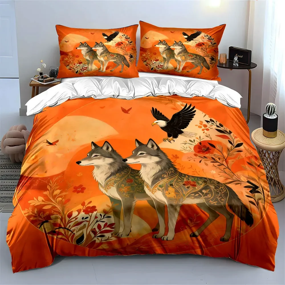 Wolf Nature Art Decor Set Soft Comfortable Duvet Cover Bedding Set Included 1*Duvet Cover & 2*Pillowcases, gift
Wolf Nature Art Decor Set Soft Comfortable Duvet Cover Bedding Set Included 1*Duvet Cover & 2*Pillowcases, gift