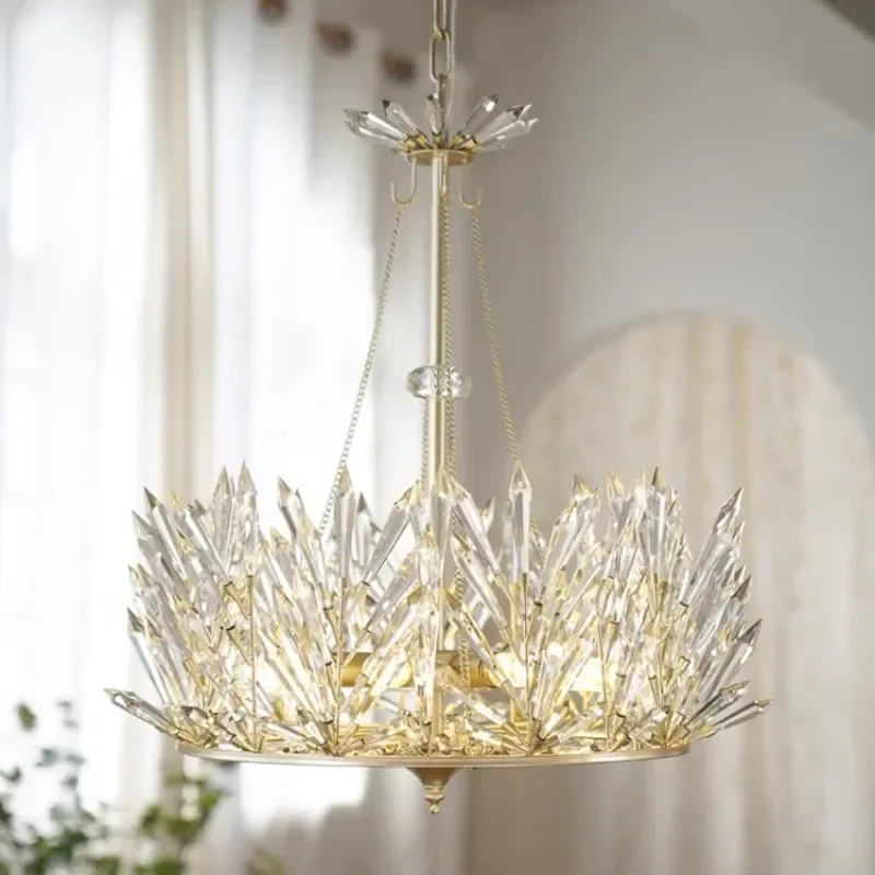 GHEUVNJ Designer French crystal chandelier, small American circular restaurant, bedroom, balcony, aisle, cloakroom model room c
GHEUVNJ Designer French crystal chandelier, small American circular restaurant, bedroom, balcony, aisle, cloakroom model room c