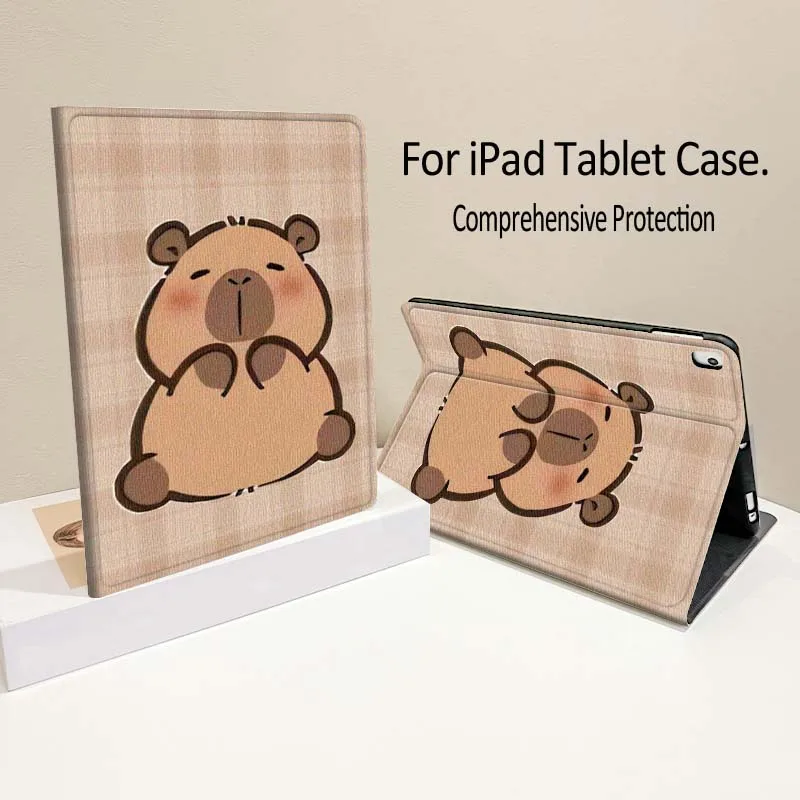 Cartoon Deluxe Capybara For iPad Pro Air mini 7 6 5 4 11th 10th 7th 6th 5th Inch Tablet Case Soft
Cartoon Deluxe Capybara For iPad Pro Air mini 7 6 5 4 11th 10th 7th 6th 5th Inch Tablet Case Soft