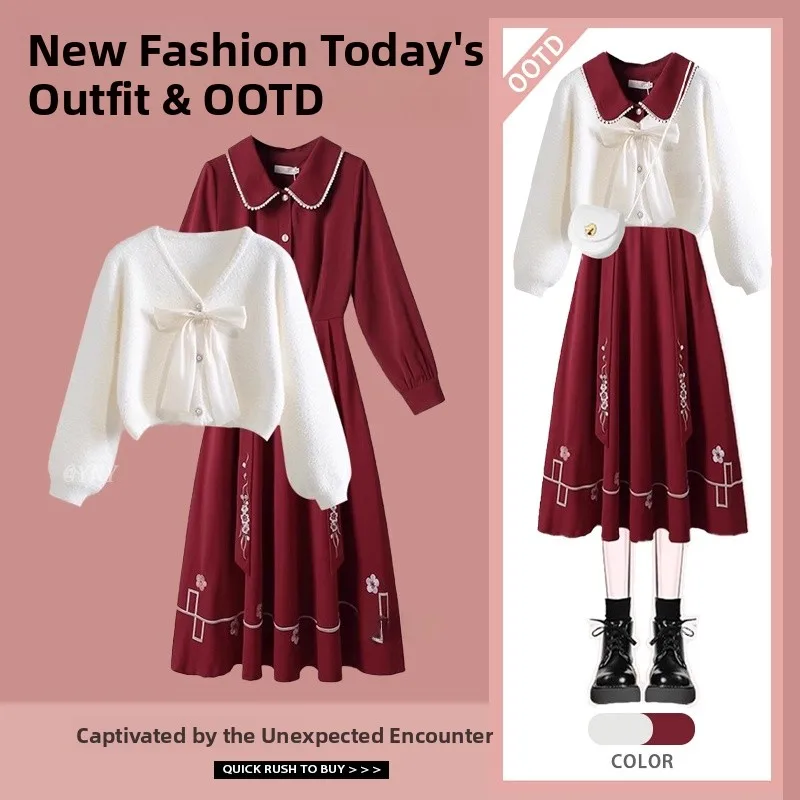 Elegant V-Neck Knitted Cardigan Sweater Women's Autumn Winter New Design Sweet Top Knot Open-Shirt Fashion Set
Elegant V-Neck Knitted Cardigan Sweater Women's Autumn Winter New Design Sweet Top Knot Open-Shirt Fashion Set