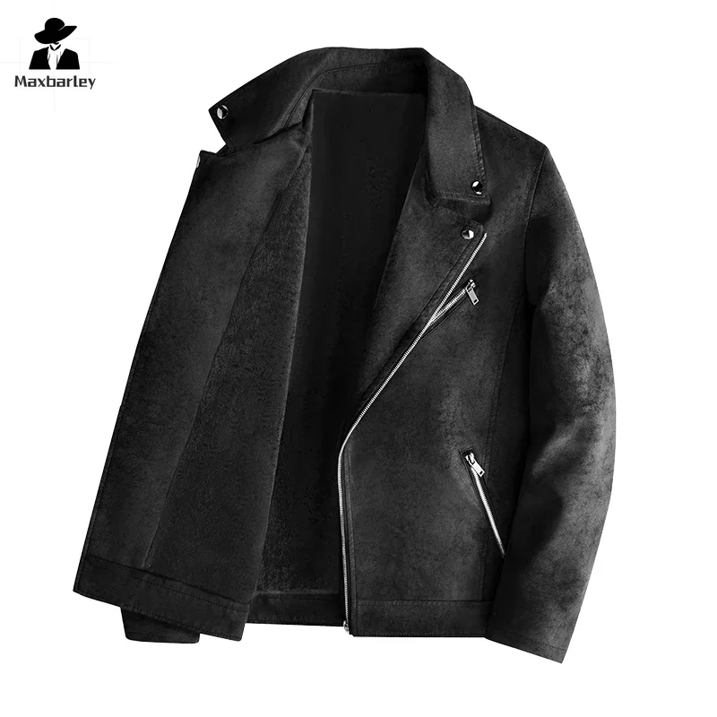 2024 New Leather Jacket Winter Korean Slim-fit Fleece Thick Suit Collar Pu Leather Coat Trendy Motorcycle Rider Warm Jackets
2024 New Leather Jacket Winter Korean Slim-fit Fleece Thick Suit Collar Pu Leather Coat Trendy Motorcycle Rider Warm Jackets