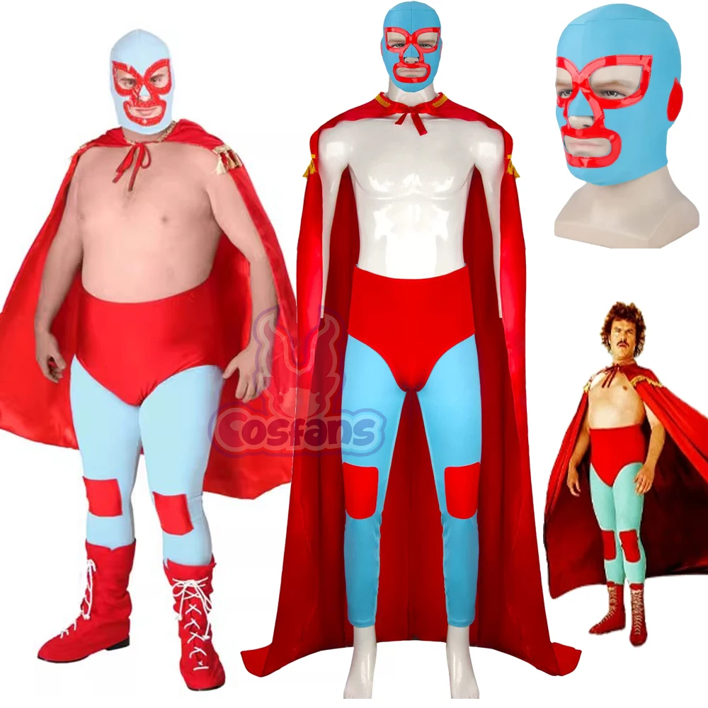 4PCS Mexican Wrestler Lucha Libre Cosplay Costume Red Cloak Halloween Bullfighting Clothes Christmas Role Play Uniform Adult Men
4PCS Mexican Wrestler Lucha Libre Cosplay Costume Red Cloak Halloween Bullfighting Clothes Christmas Role Play Uniform Adult Men