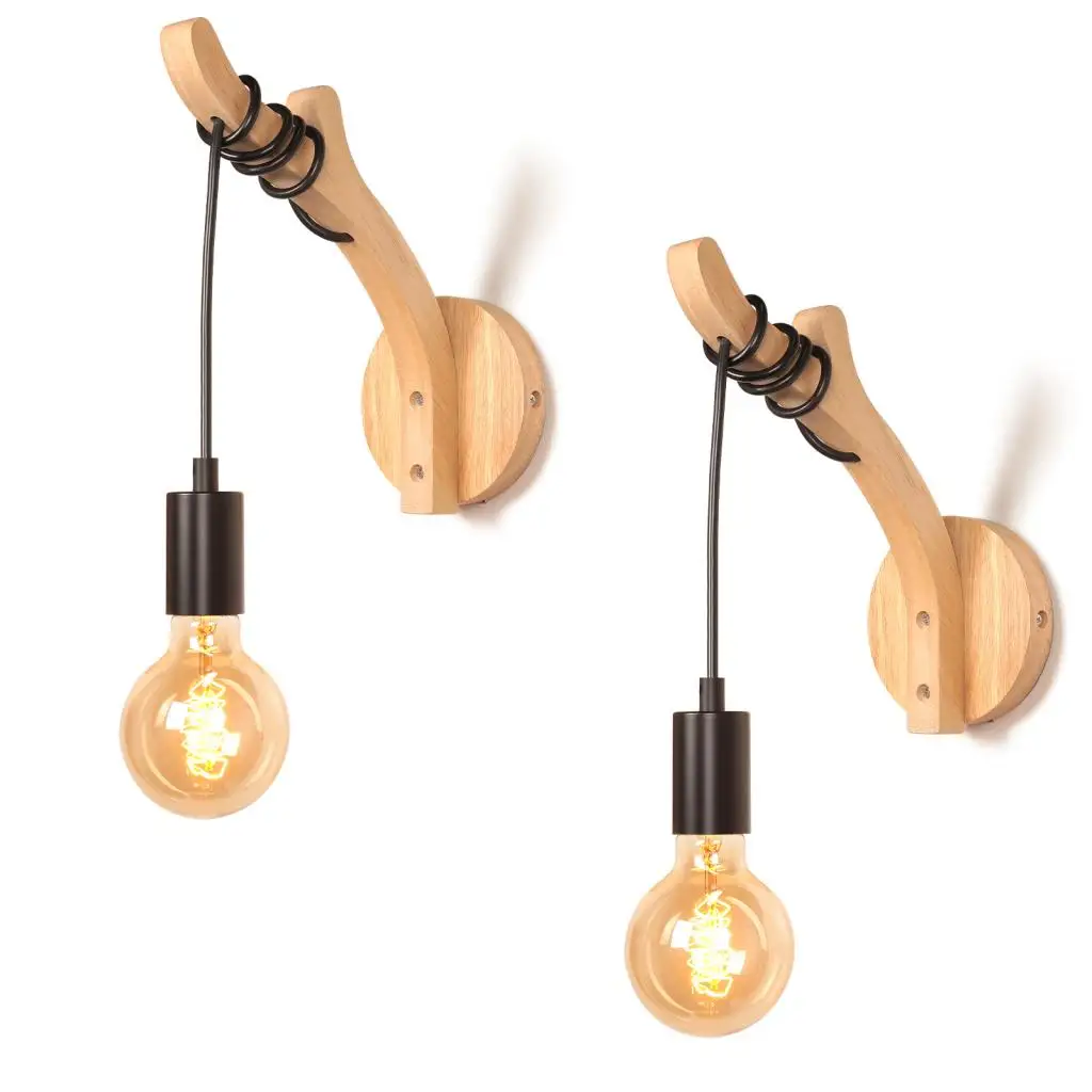 Retro Wood LED Wall Lamps E27 Wall Sconce Industrial Loft Light Fixtures Live Room Bedside Lamp Decor for Bathroom Restaurant
Retro Wood LED Wall Lamps E27 Wall Sconce Industrial Loft Light Fixtures Live Room Bedside Lamp Decor for Bathroom Restaurant