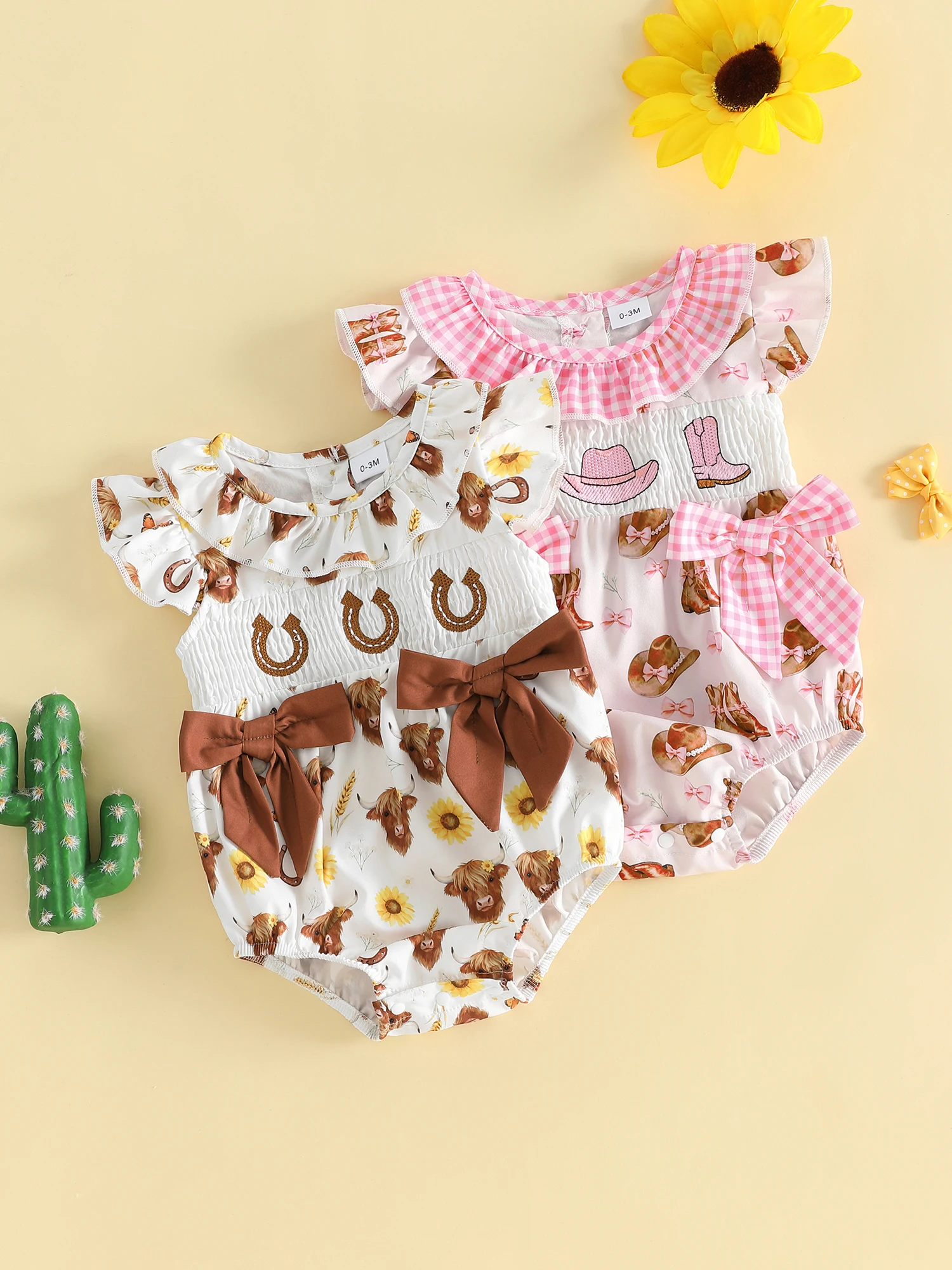 Adorable Toddler Cowgirl Romper with Ruffles and Embroidered Horse Design Sleeveless Western Bubble for Summer Fun
Adorable Toddler Cowgirl Romper with Ruffles and Embroidered Horse Design Sleeveless Western Bubble for Summer Fun