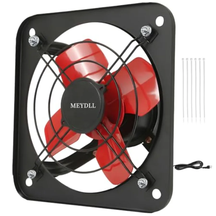 8" Shutter Exhaust Fan500CFM 9m/s Attic Fan-Wall/Window Mounted Vent Fan with ON/OFF-Controller All-Metal for Garage Greenhouse
8" Shutter Exhaust Fan500CFM 9m/s Attic Fan-Wall/Window Mounted Vent Fan with ON/OFF-Controller All-Metal for Garage Greenhouse