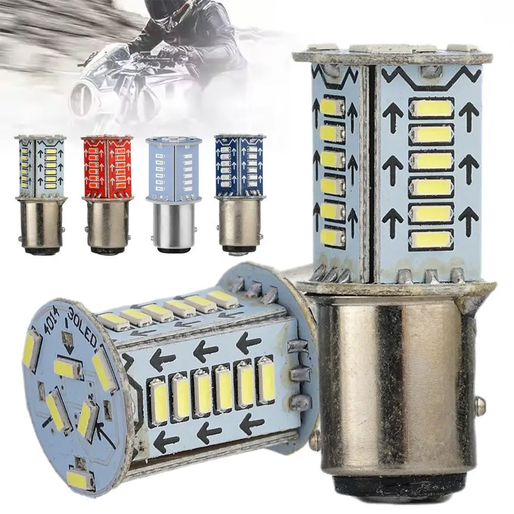 Motorcycle Strobe Led Brake Light BAY15D Led Super Bright 3014SMD DRL Flash Reversing Stop Lamp Parking Tail Lamp
Motorcycle Strobe Led Brake Light BAY15D Led Super Bright 3014SMD DRL Flash Reversing Stop Lamp Parking Tail Lamp