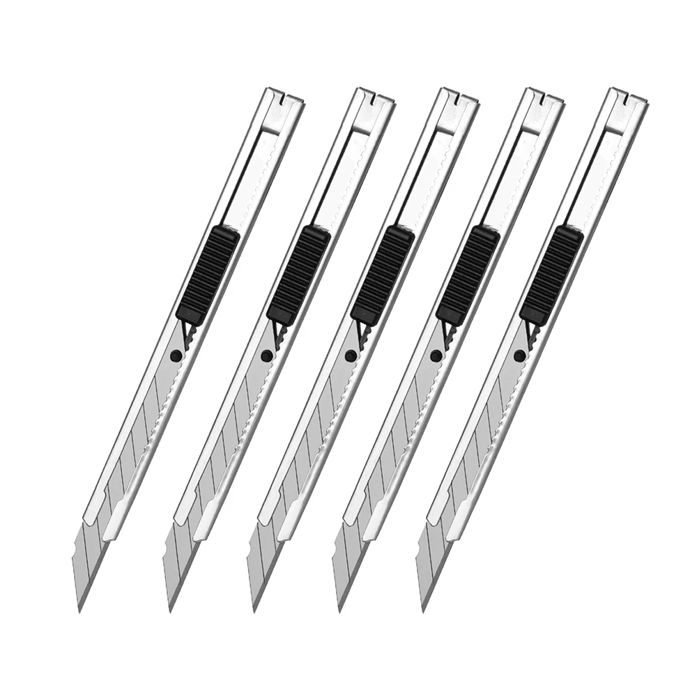 5PCS DIY Art Knife Snap Off Mini Utility Knife 30 Degree Sharp Blade Opener Car Film Paper Cutter Vinyl Cutting Tool 5E02
5PCS DIY Art Knife Snap Off Mini Utility Knife 30 Degree Sharp Blade Opener Car Film Paper Cutter Vinyl Cutting Tool 5E02