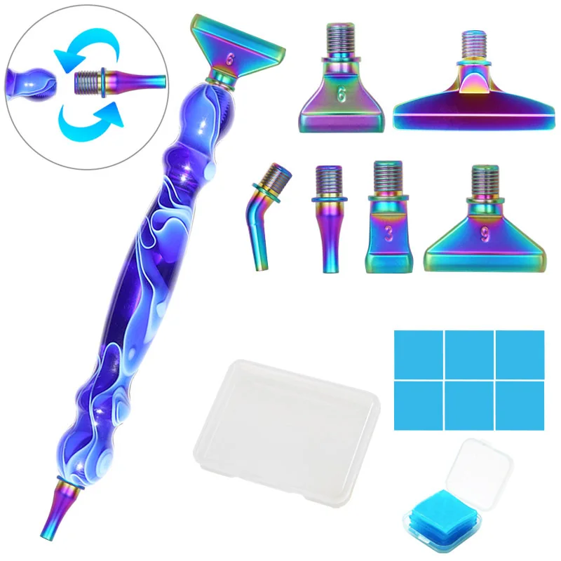 Color Multifunctional Metal Screw Thread Tips, Threaded Diamond Painting Dot Drill Tool Kit,Bits Accessories Embroidery Pen
Color Multifunctional Metal Screw Thread Tips, Threaded Diamond Painting Dot Drill Tool Kit,Bits Accessories Embroidery Pen