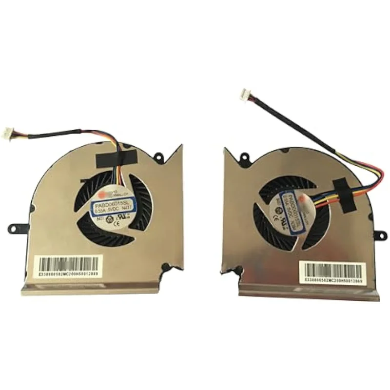 Replacement GPU + CPU Cooling Fan for MSI AAVID THERMALLOY GE63VR GP73 GE73VR MS-17C1 -16P1 P5 P6 0.55A 5VDC N384 N383
Replacement GPU + CPU Cooling Fan for MSI AAVID THERMALLOY GE63VR GP73 GE73VR MS-17C1 -16P1 P5 P6 0.55A 5VDC N384 N383