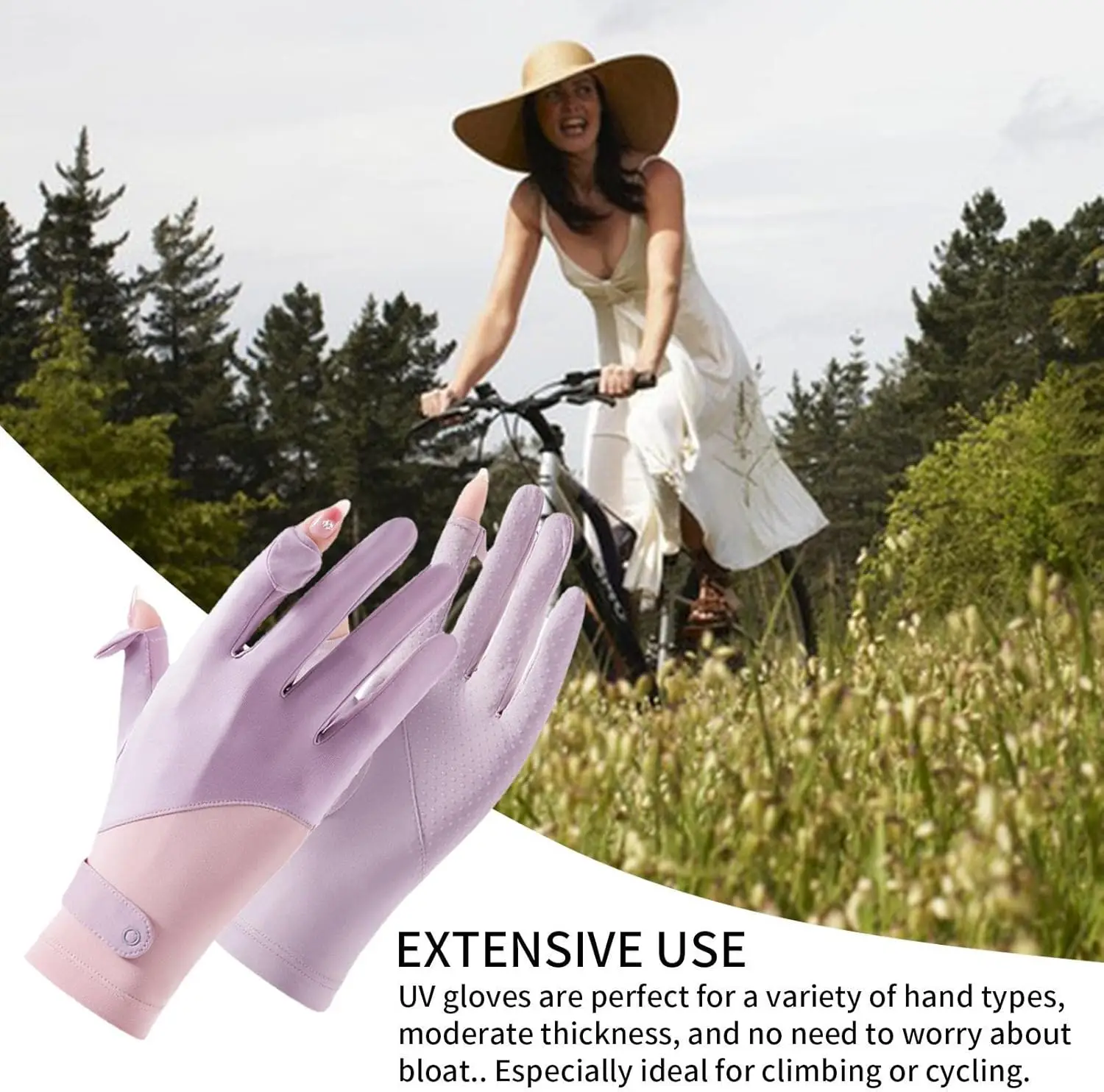 1pair Thin Splicing Ice Silk Full Finger Sunblock Gloves - Sun Protection Gloves Summer for Driving Riding Fishing Outdoor Activ
1pair Thin Splicing Ice Silk Full Finger Sunblock Gloves - Sun Protection Gloves Summer for Driving Riding Fishing Outdoor Activ