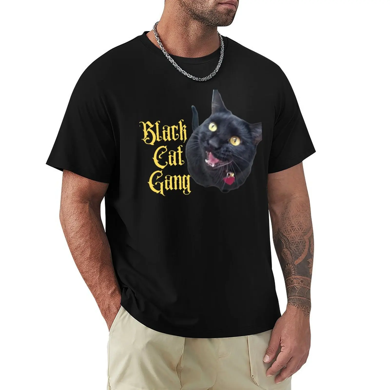 Футболка Black Cat Gang, незаменимая футболка, винтажная одежда в стиле аниме, мужская футболка с короткими рукавами
Футболка Black Cat Gang, незаменимая футболка, винтажная одежда в стиле аниме, мужская футболка с короткими рукавами