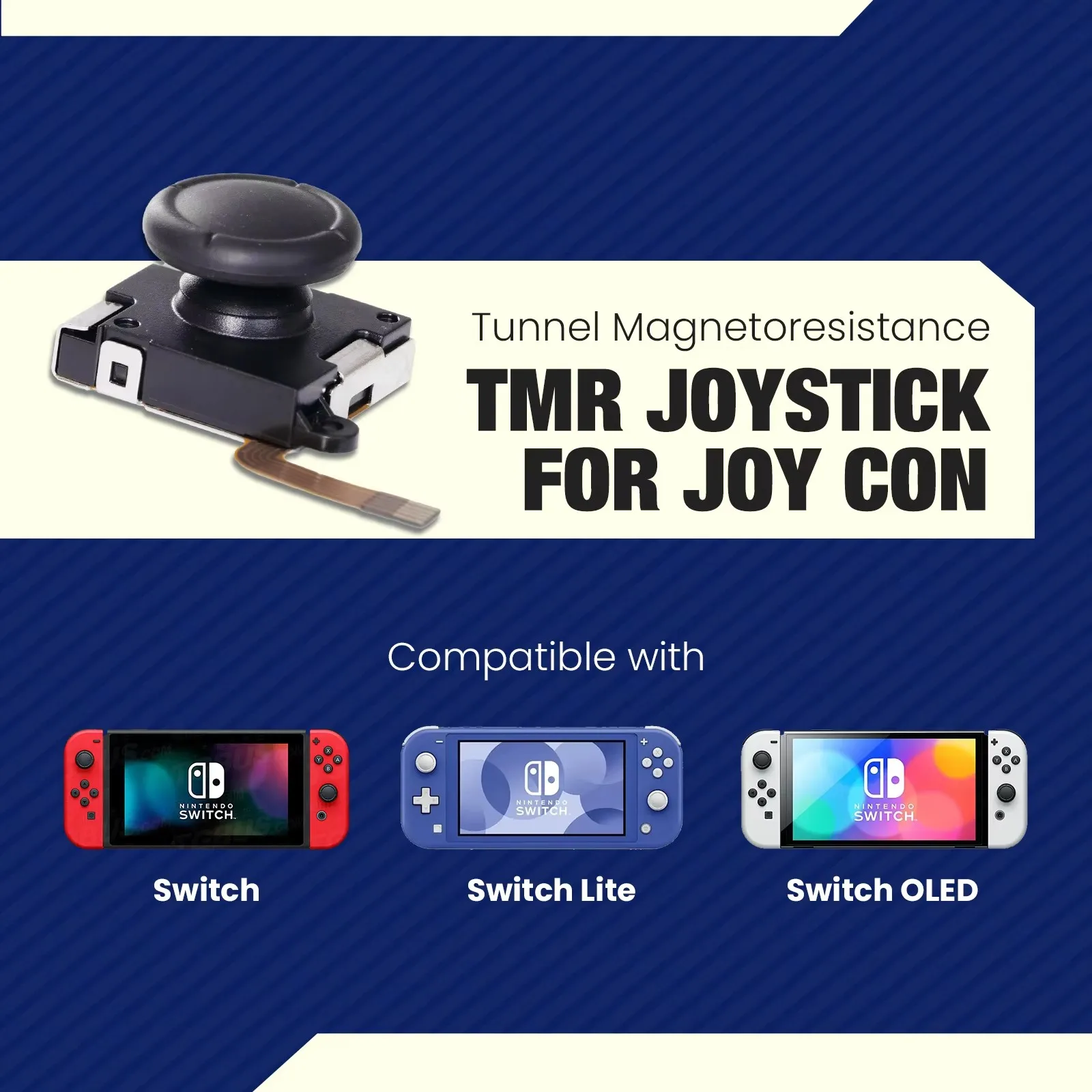 TMR Joystick for Switch/NS OLED JoyCon NS Lite Replacement 3D Analog ThumbStick Anti-drift more durable more energy-efficient
TMR Joystick for Switch/NS OLED JoyCon NS Lite Replacement 3D Analog ThumbStick Anti-drift more durable more energy-efficient