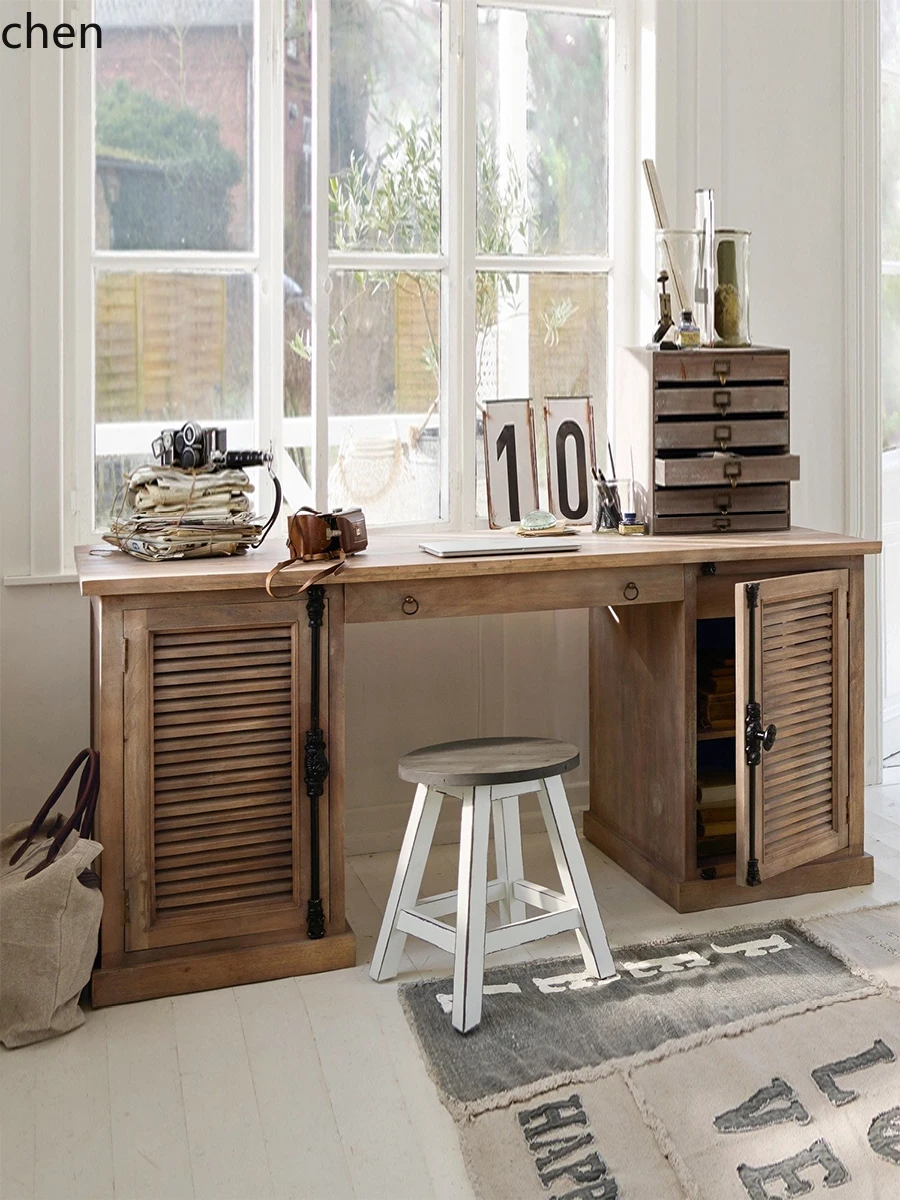 PYH Country Style Solid Wood Desk and Bookshelf Integrated Computer Desk Study Office Desk Study Room
PYH Country Style Solid Wood Desk and Bookshelf Integrated Computer Desk Study Office Desk Study Room