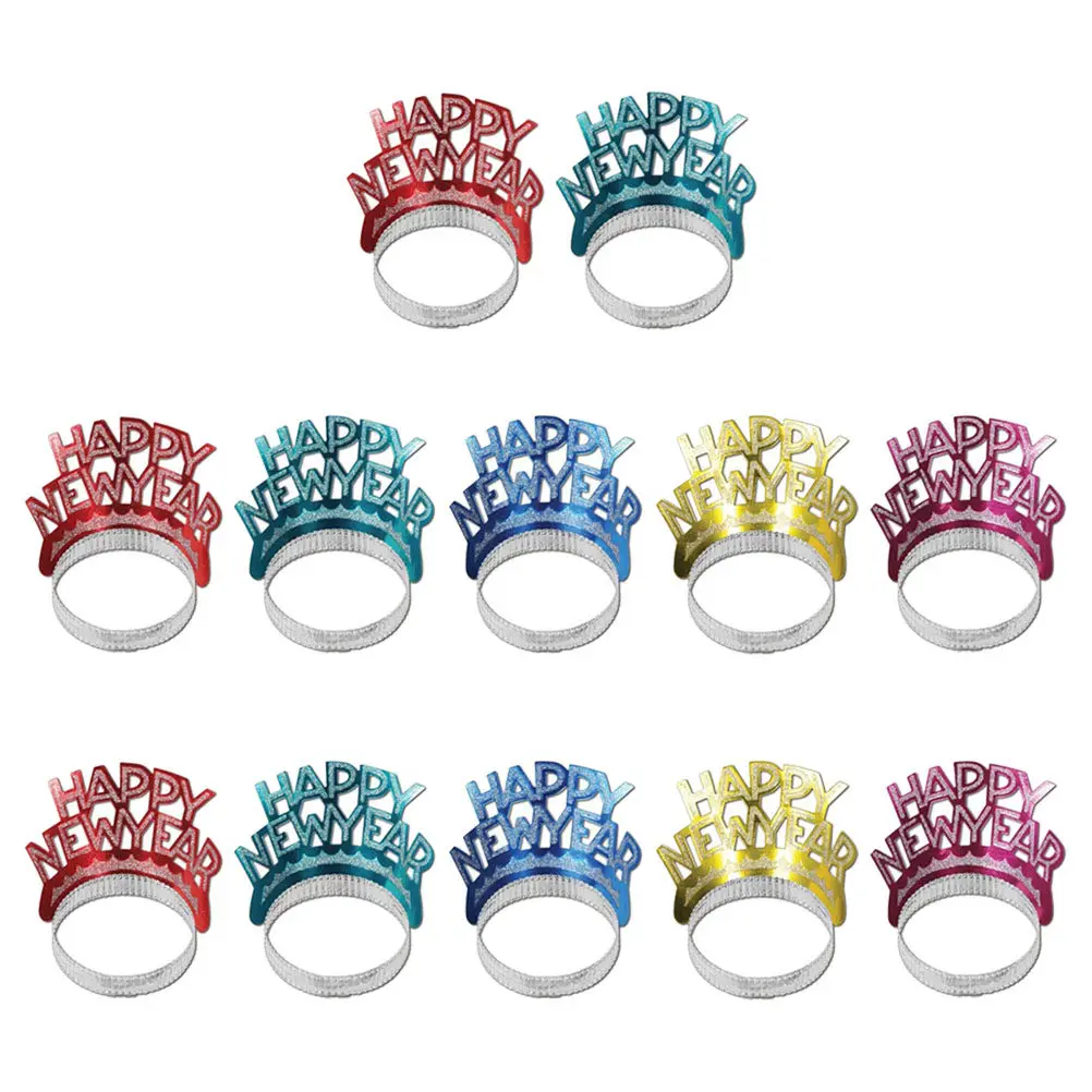 12Pcs New Year Headbands Glitter Paper Tiara Happy New Year Sparkling Party Accessories for Women Kids Paper Headband
12Pcs New Year Headbands Glitter Paper Tiara Happy New Year Sparkling Party Accessories for Women Kids Paper Headband