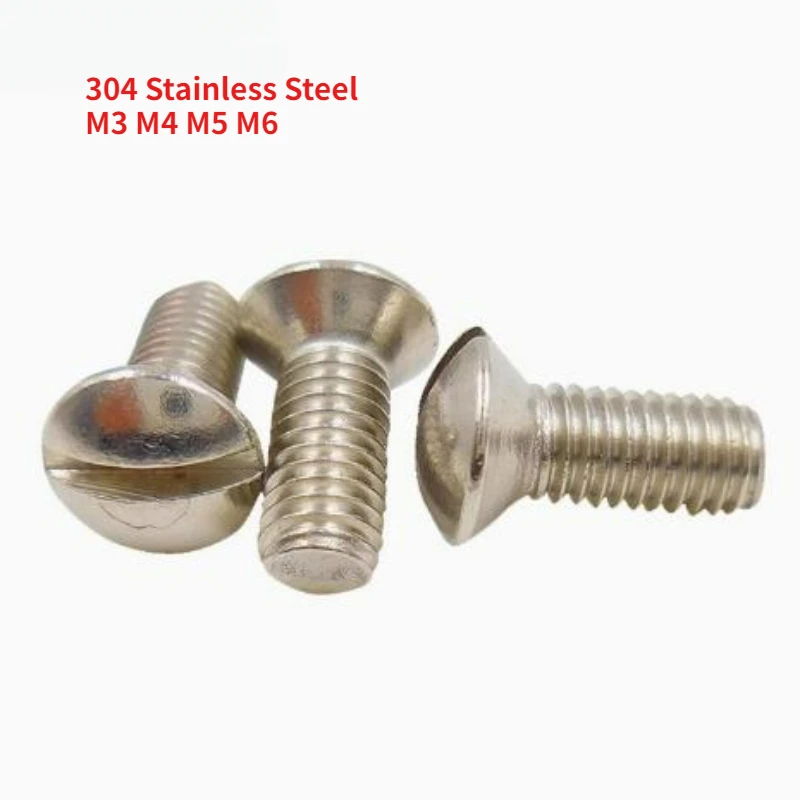 10/20/50pcs M3 M4 M5 M6 GB69 DIN964 A2-70 304 Stainless Steel Slotted Countersunk Head Half Oval Screw Bolt
10/20/50pcs M3 M4 M5 M6 GB69 DIN964 A2-70 304 Stainless Steel Slotted Countersunk Head Half Oval Screw Bolt