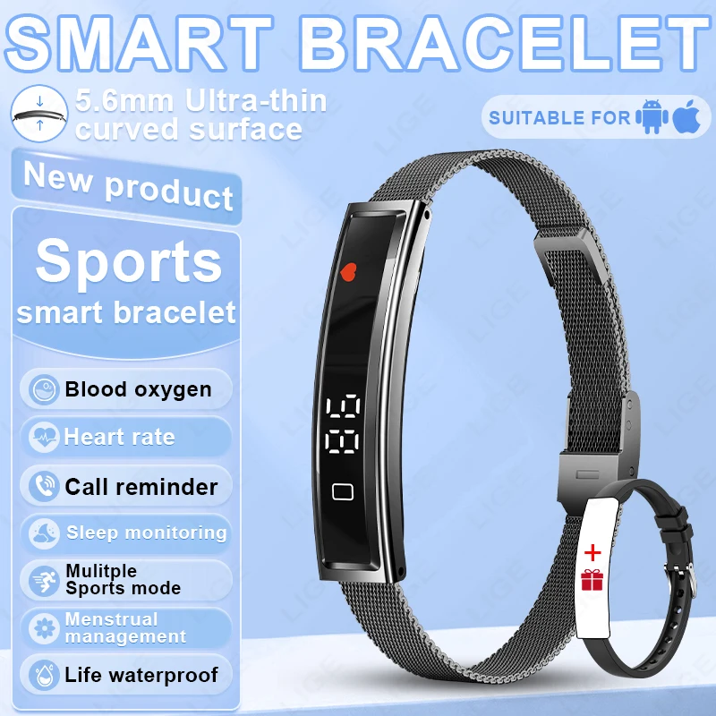 Sports Smart Band Bracelet Heart Rate Blood Oxygen Sleep Monitor Pedometer Screen Call Reminder Waterproof Men Smartwatch 2026
Sports Smart Band Bracelet Heart Rate Blood Oxygen Sleep Monitor Pedometer Screen Call Reminder Waterproof Men Smartwatch 2026