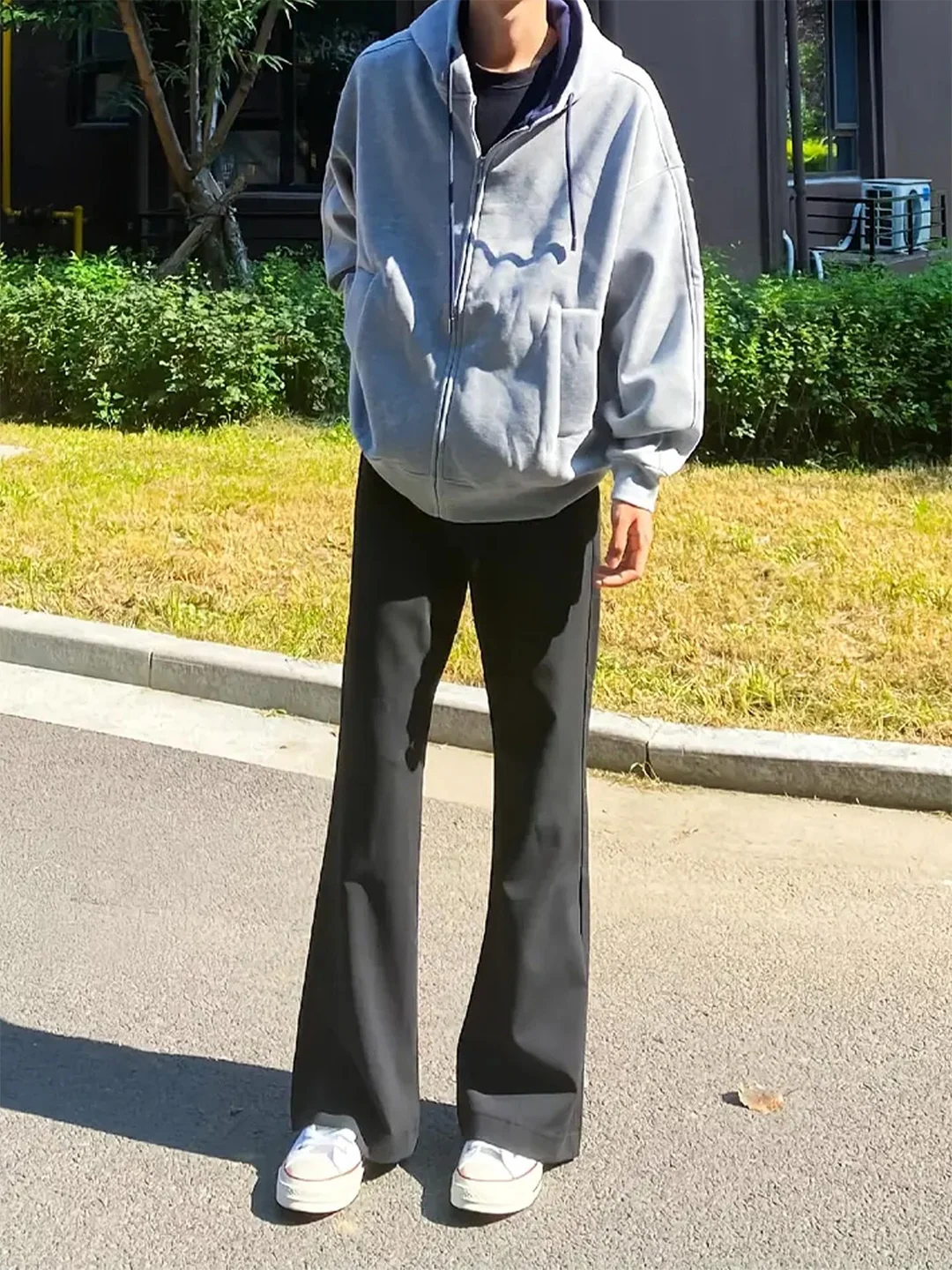 Cleanfit Black Men's Bell Bottom Pants Straight Leg Drapey American Style Slimming Long Trousers Cool Style Pure Color
Cleanfit Black Men's Bell Bottom Pants Straight Leg Drapey American Style Slimming Long Trousers Cool Style Pure Color