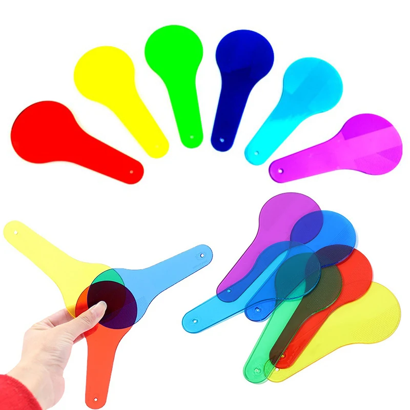 Color Paddles Filter 6PCS/Set Physical Science Observation Learning Educational Color Filter Board School Class Teaching Aid ZYF
Color Paddles Filter 6PCS/Set Physical Science Observation Learning Educational Color Filter Board School Class Teaching Aid ZYF