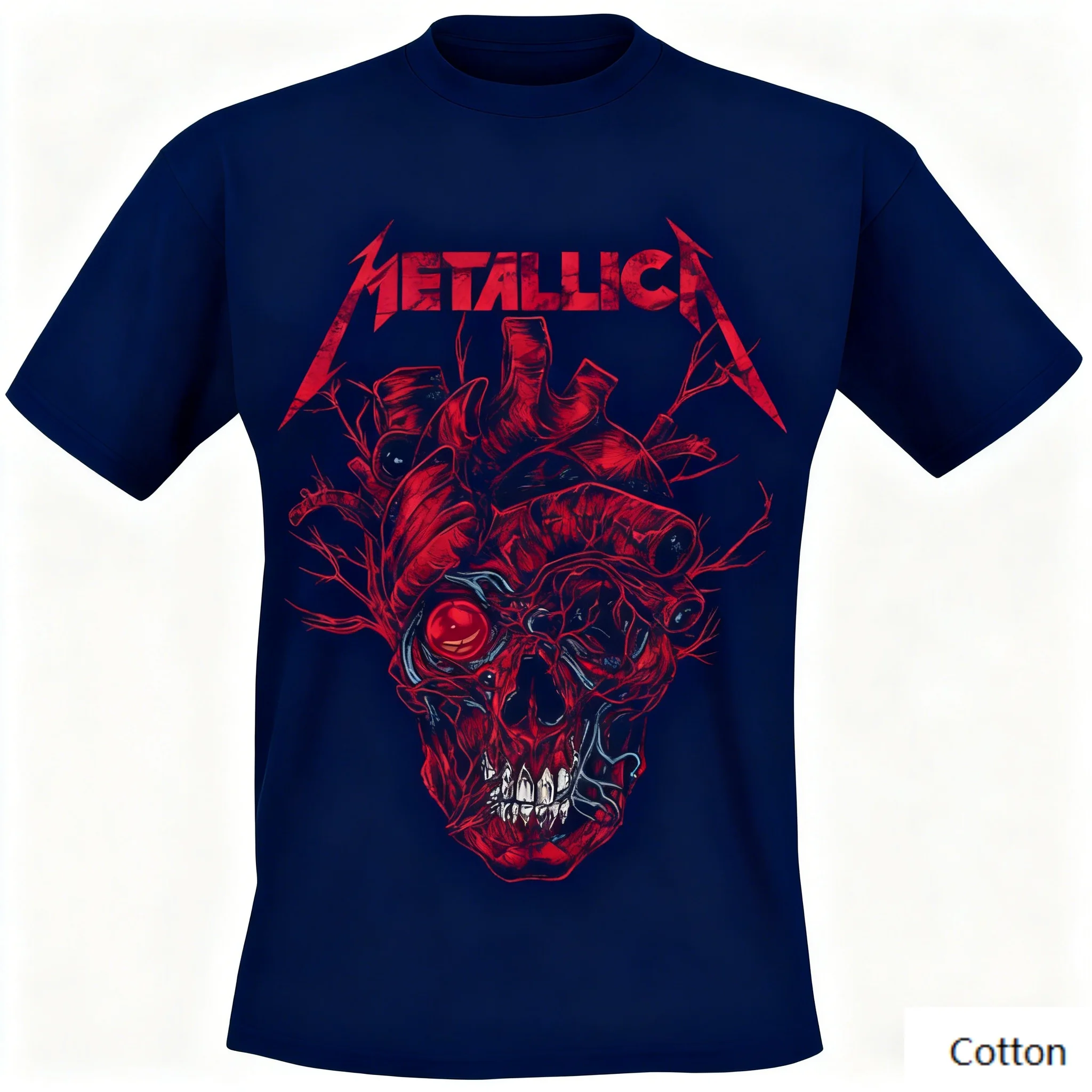 Metallica Heavy Metal T-Shirt, Heart Skull Bloody Tee, Great for Fans Who Enjoy Band Logo & Dark Hardcore Design
Metallica Heavy Metal T-Shirt, Heart Skull Bloody Tee, Great for Fans Who Enjoy Band Logo & Dark Hardcore Design