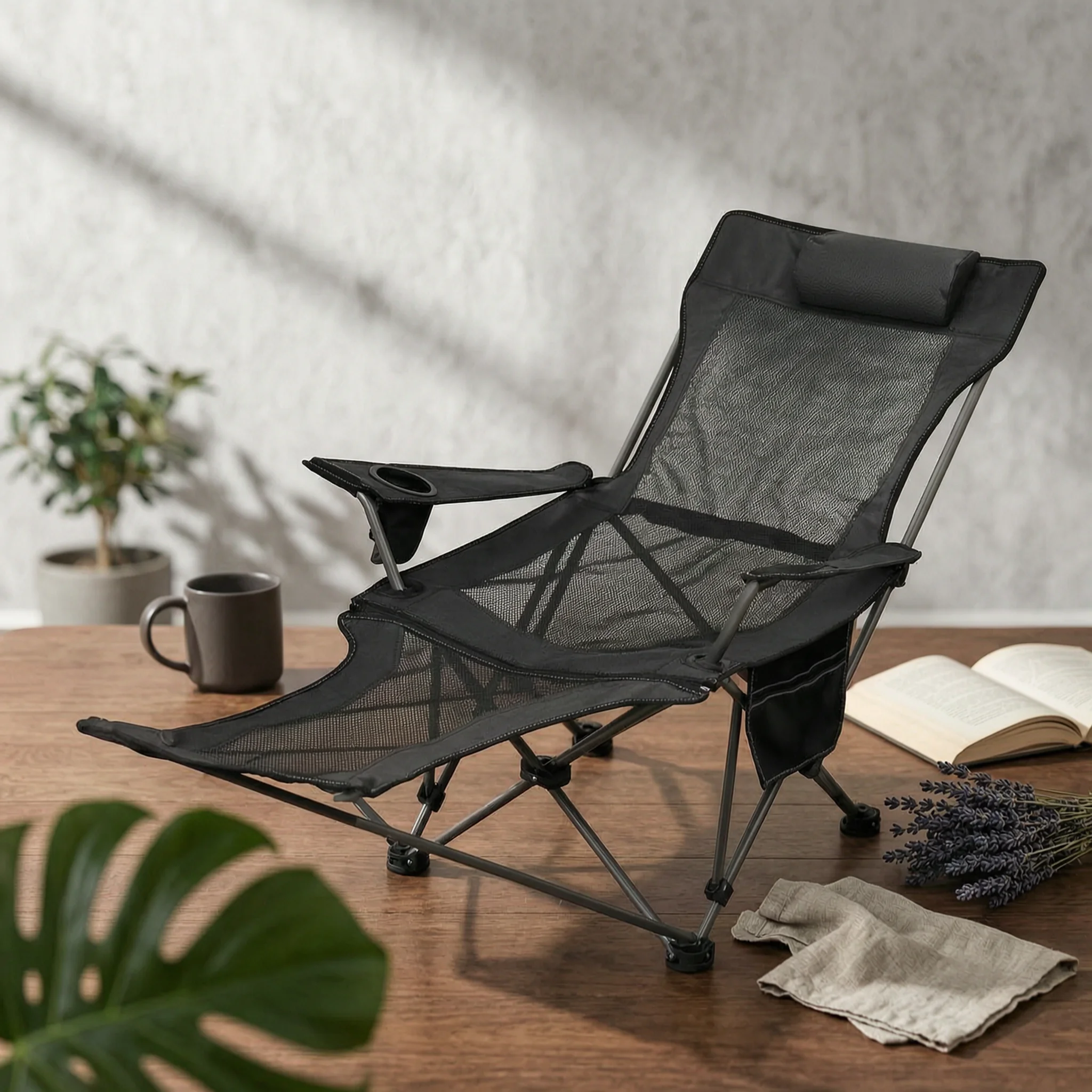 Reclining Camping Chair Foldable Folding Lounge Chair Outdoor Seating Breathable Mesh with Footrest for Beach
Reclining Camping Chair Foldable Folding Lounge Chair Outdoor Seating Breathable Mesh with Footrest for Beach