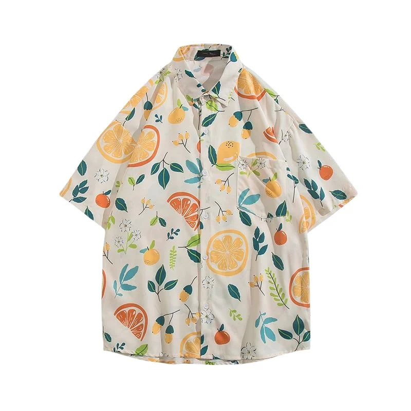 Summer Men's Beach Vacation Travel Short Sleeve Floral Shirt Casual Loose Retro Hawaiian Beach Half Sleeve Flower Shirt Coat 
Summer Men's Beach Vacation Travel Short Sleeve Floral Shirt Casual Loose Retro Hawaiian Beach Half Sleeve Flower Shirt Coat