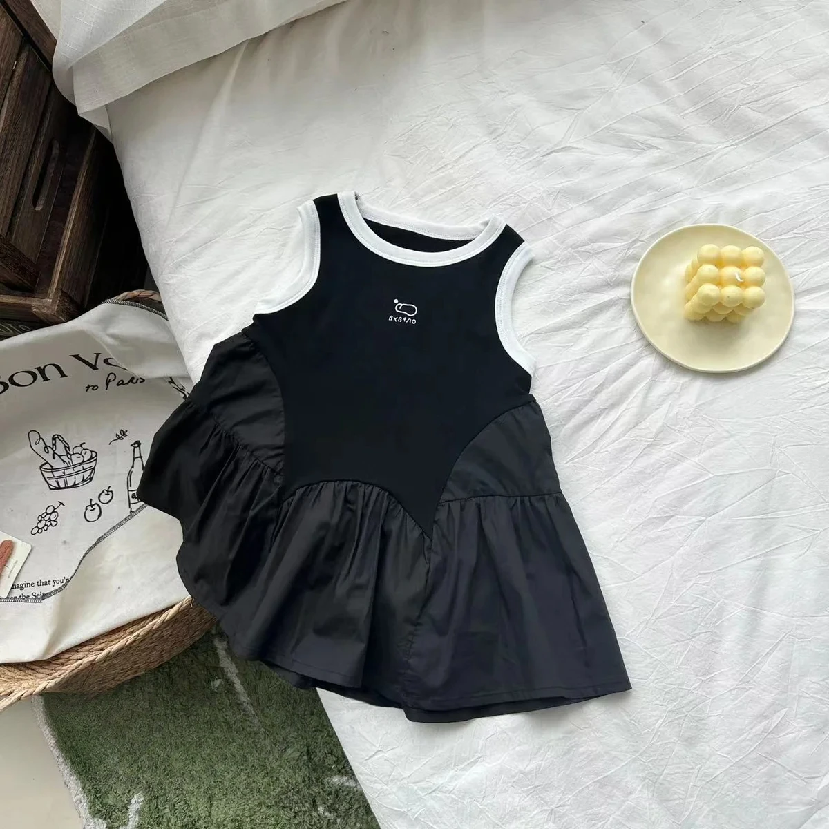 Детская одежда, Vestidos, 2024, летнее платье без рукавов для девочек, модные лоскутные повседневные платья с оборками на день рождения, детские платья
Детская одежда, Vestidos, 2024, летнее платье без рукавов для девочек, модные лоскутные повседневные платья с оборками на день рождения, детские платья
