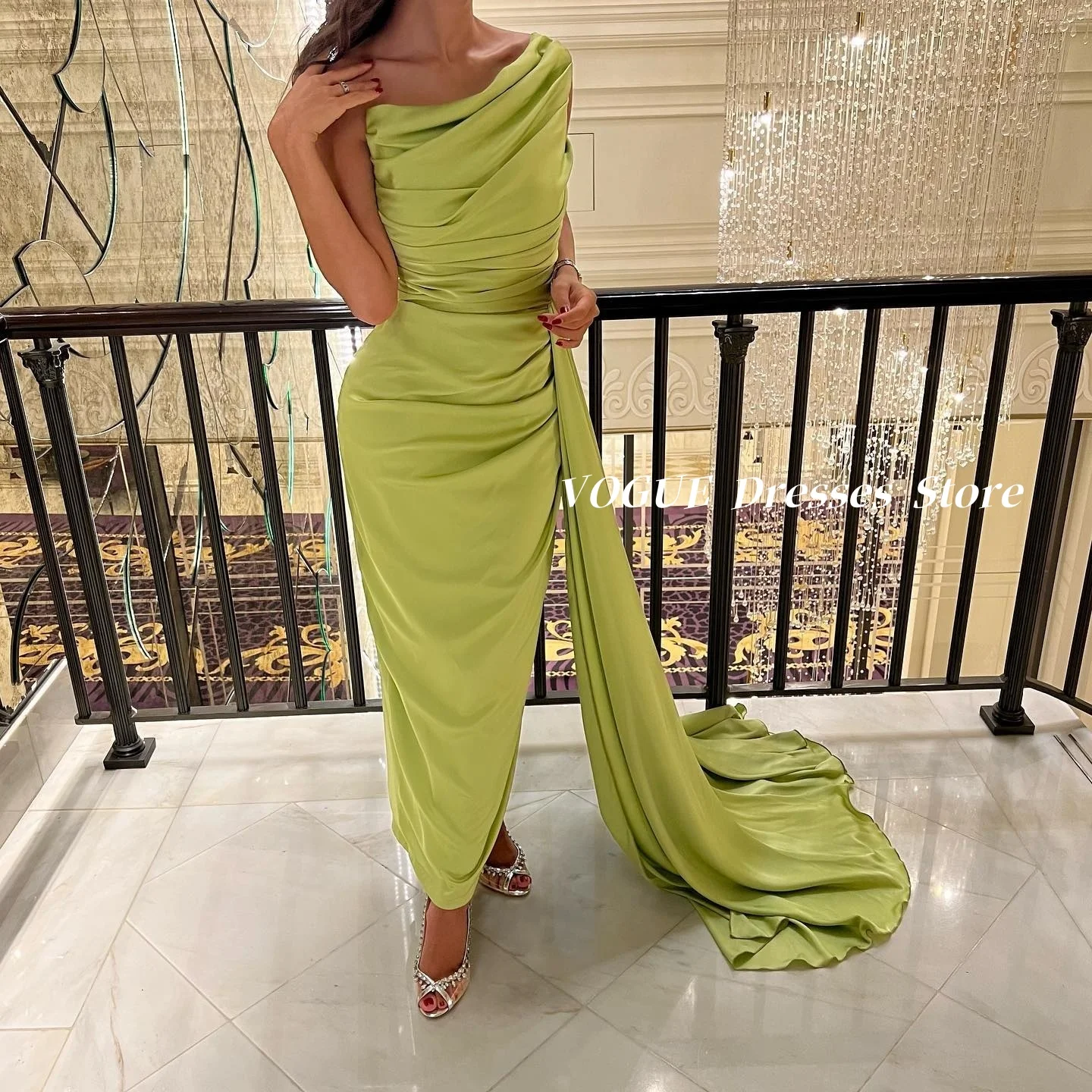 One Shoulder Women‘s Evening Dresses with Tail Off Shoulder Green Mermaid Saudi Arabia Prom Party Dresses فساتين سهرة Customized
One Shoulder Women‘s Evening Dresses with Tail Off Shoulder Green Mermaid Saudi Arabia Prom Party Dresses فساتين سهرة Customized