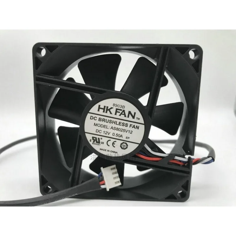 S+ HKFAN AS8025V12 DC12V 0.50A 8025 80*25MM 80mm cooling fan 4pin
S+ HKFAN AS8025V12 DC12V 0.50A 8025 80*25MM 80mm cooling fan 4pin