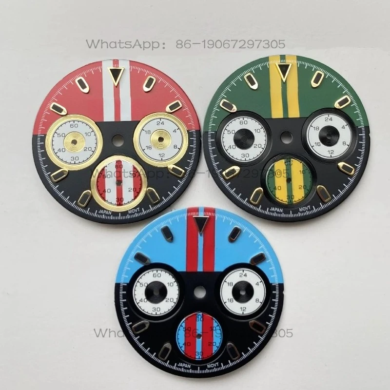 Customized New Vk63 Multi-function Dial 29.5mm Color Quartz Movement Three-eye Literal Dial Red Retro Fashion
Customized New Vk63 Multi-function Dial 29.5mm Color Quartz Movement Three-eye Literal Dial Red Retro Fashion