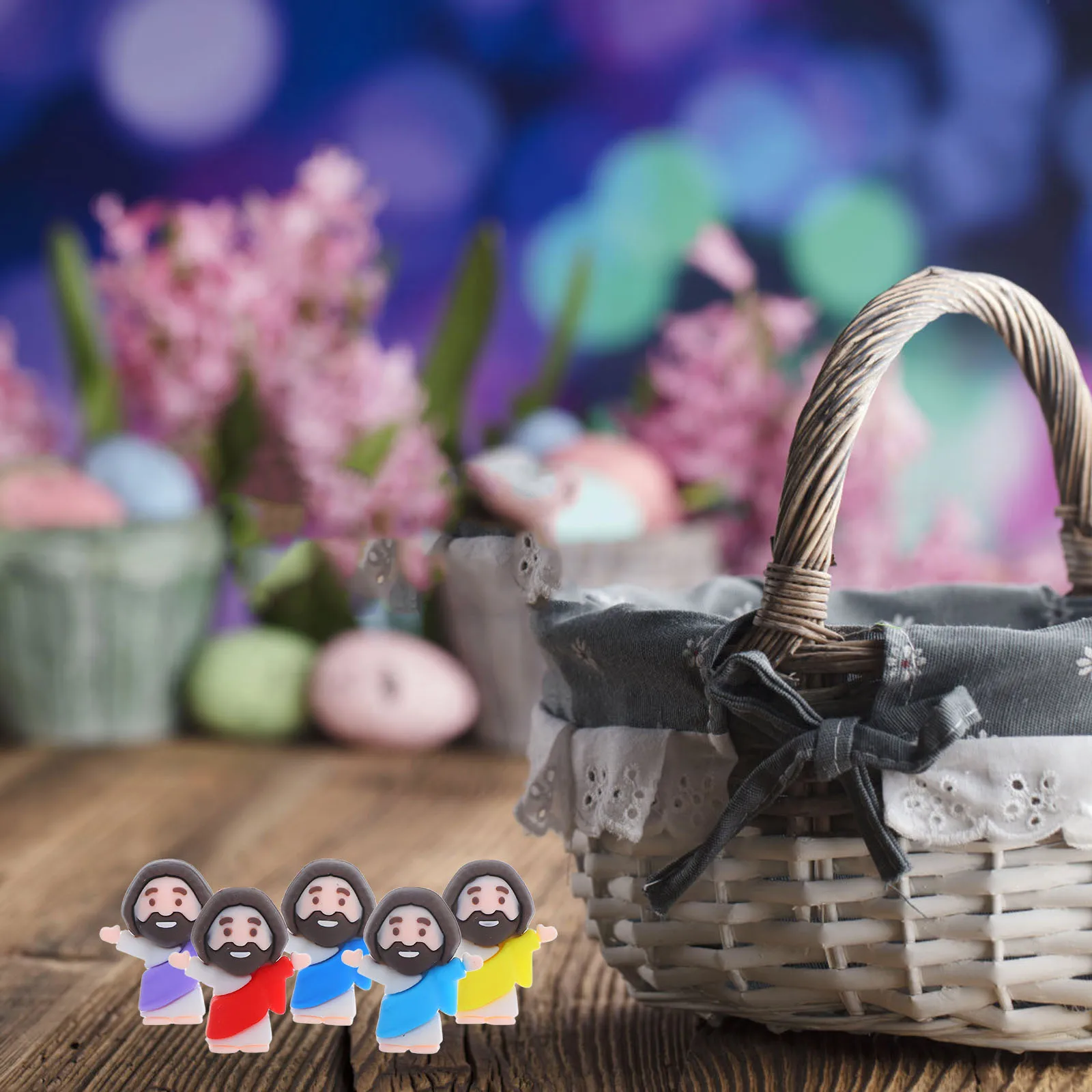 10pcs Jesus Statuette Mini Figurines Easter Decoration Novelty Toys Bulk Egg Stuffer Small Plastic Religious Party Favor 
10pcs Jesus Statuette Mini Figurines Easter Decoration Novelty Toys Bulk Egg Stuffer Small Plastic Religious Party Favor