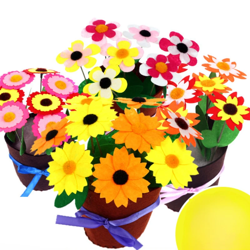 Children's Handmade Flower Making Kit Kids DIY Handmade Flower Pot Potted Toys Montessori Teaching Aids Toy Mother's Day Gift
Children's Handmade Flower Making Kit Kids DIY Handmade Flower Pot Potted Toys Montessori Teaching Aids Toy Mother's Day Gift