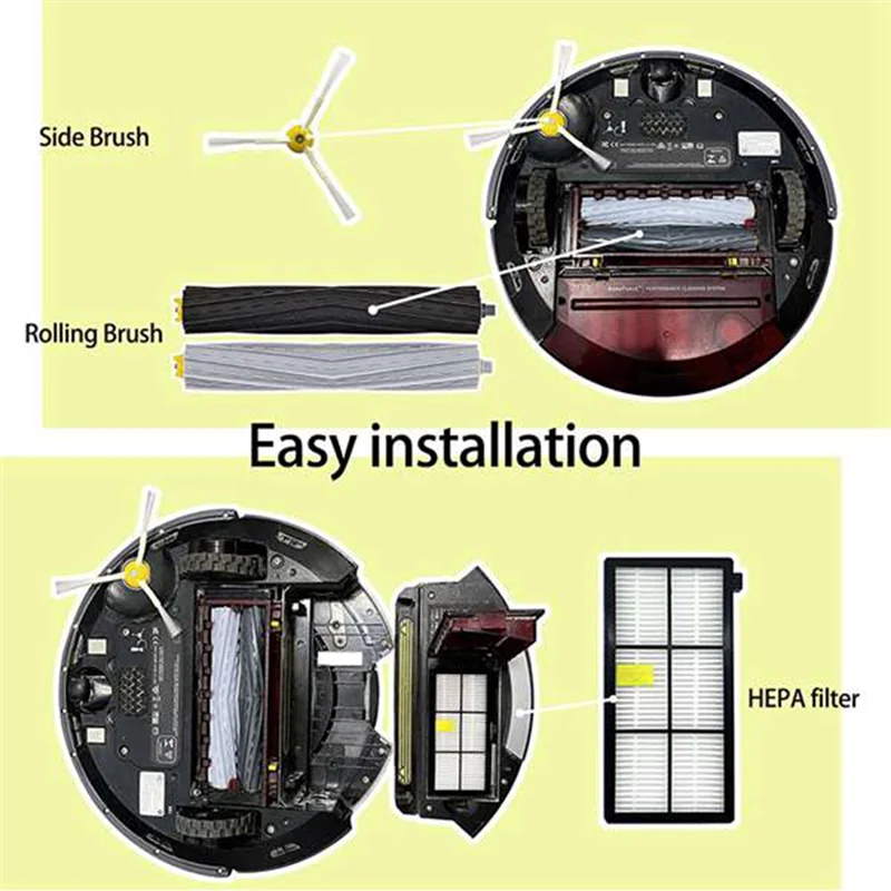 A06R для Irobot Roomba 800 900 серии 860 870 880 890 966 пылесос боковая роликовая щетка Замена колеса фильтра Hepa
A06R для Irobot Roomba 800 900 серии 860 870 880 890 966 пылесос боковая роликовая щетка Замена колеса фильтра Hepa