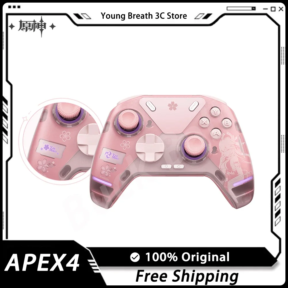 Genshin Yae Miko APEX4 Беспроводные игровые геймпады Аниме Ручки Индивидуальный розовый игровой контроллер Hall Rocker для ПК Геймер Подарок для девочки
Genshin Yae Miko APEX4 Беспроводные игровые геймпады Аниме Ручки Индивидуальный розовый игровой контроллер Hall Rocker для ПК Геймер Подарок для девочки