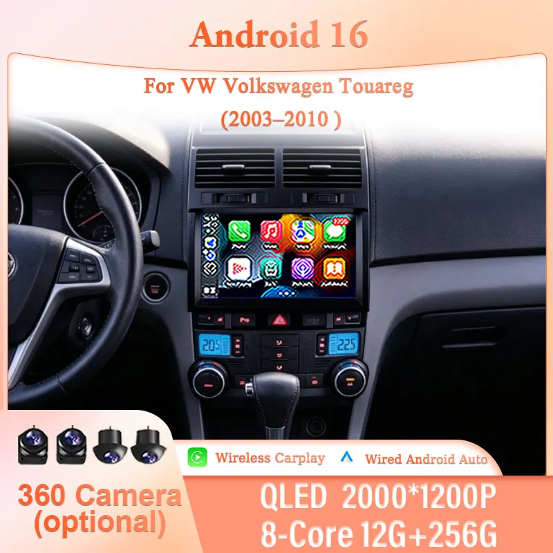 9" Android 16 for VW Volkswagen Touareg 2003–2010 Car Stereo IPS HD Audio Multimedia Player Wireless CarPlay GPS Navi BT 4G DSP
9" Android 16 for VW Volkswagen Touareg 2003–2010 Car Stereo IPS HD Audio Multimedia Player Wireless CarPlay GPS Navi BT 4G DSP