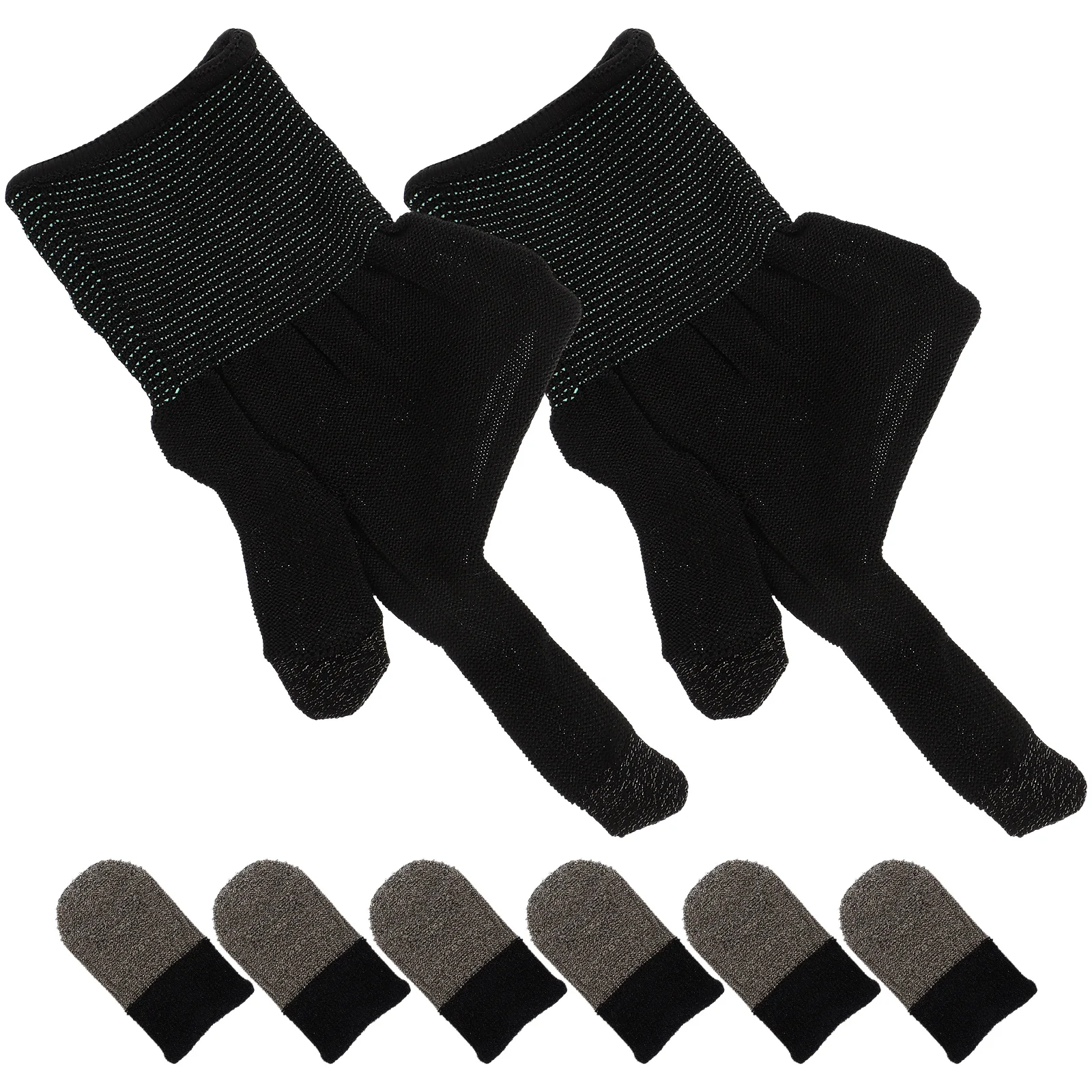 Mobile Gaming Gloves Finger Covers Sleeve Sleeves Cell Phone Silver Fiber Touchscreen 
Mobile Gaming Gloves Finger Covers Sleeve Sleeves Cell Phone Silver Fiber Touchscreen